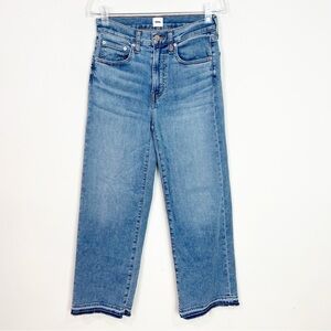 EDWIN HIGH RISE WIDE LEG RELEASED HEM JEANS WOMENS SZ 25